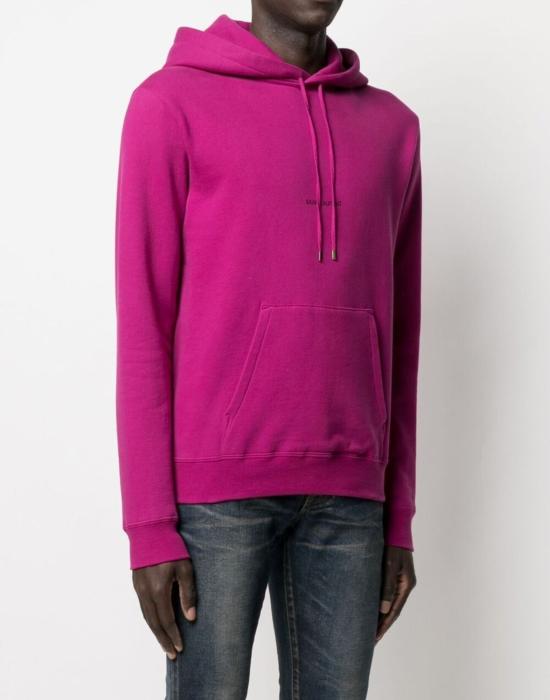  생로랑 후드 티셔츠 666166YBQZ26841 PINK - SAINT LAURENT