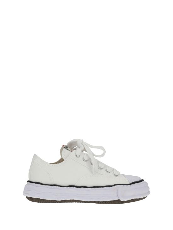 26SS 메종 미하라 야스히로 피터슨23 OG 솔 캔버스 로우탑 A11FW702 WHITE