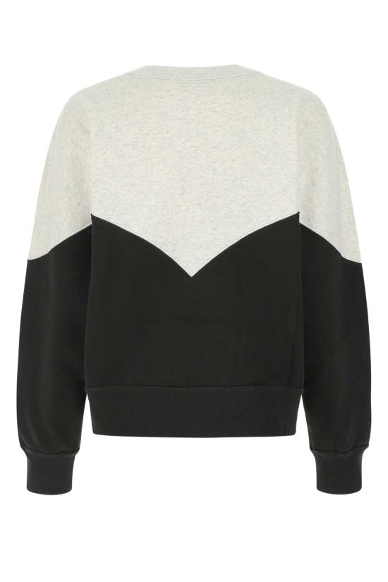 26SS 이자벨마랑에뚜왈 휴스턴 투톤 마랑 스웨트셔츠 SW0006FAA1M08E 02FK BLACK - ISABEL MARANT ETOILE