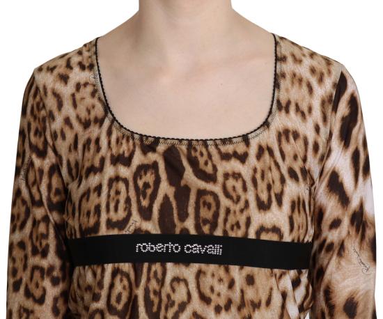  로베르토 카발리 블라우스 BGTSH3671 BROWN - ROBERTO CAVALLI