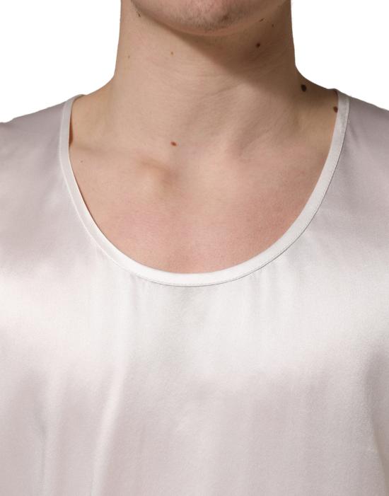  돌체앤가바나 민소매 티셔츠 TSH91783 WHITE - DOLCE & GABBANA