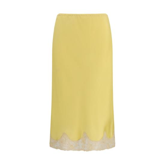 26SS 생로랑 스커트 SA851414Y7G277262BB YELLOW