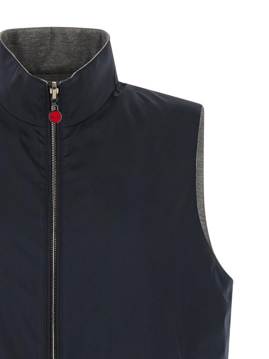 26SS 키톤 베스트 KI325409BM BLUE - KITON