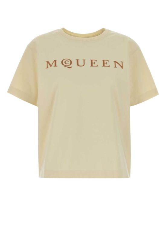 26SS 알렉산더 맥퀸 폴로 티셔츠 858325QLAE6 9311 BEIGE