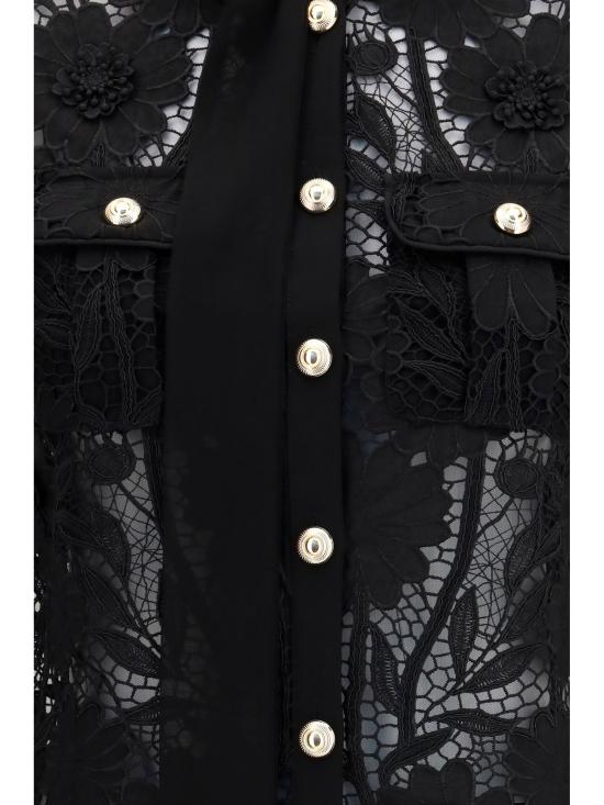 26FW 셀프 포트레이트 블라우스 PF26111TB BLACK - SELF PORTRAIT