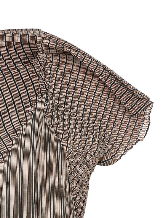 25FW 이세이 미야케 블라우스 IS327885BM BROWN - ISSEY MIYAKE