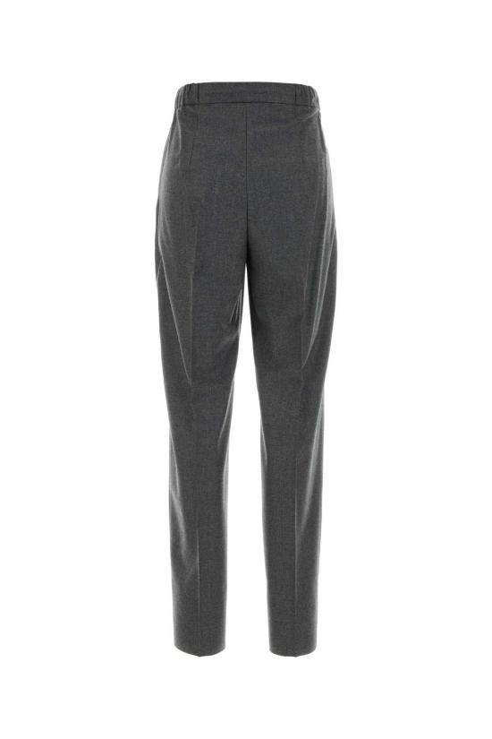 26FW 막스마라 자미아 캐시미어 드로스트링 팬츠 2621136221600 012 GRAY - MAX MARA