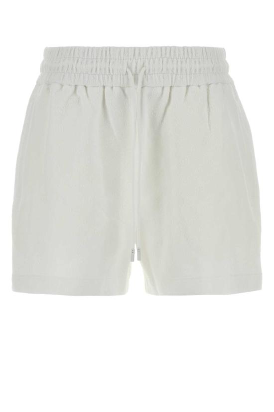 25FW 구찌 스트레치 나일론 버뮤다 쇼츠 828748XJHEM 9000 WHITE