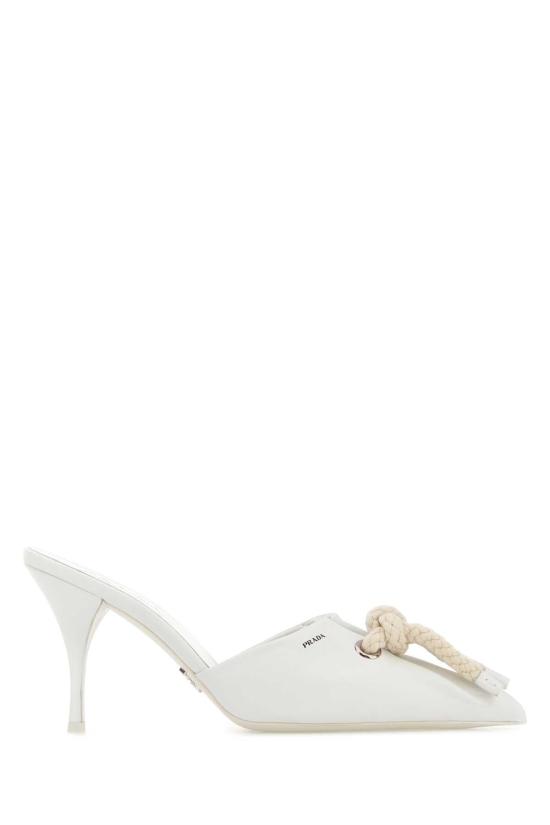 25FW 프라다 힐/펌프스 1I969NFD085038 F079N WHITE