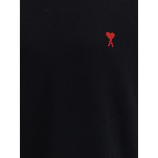  아미 긴팔 티셔츠 AMBFUSW035730001BB BLACK - AMI