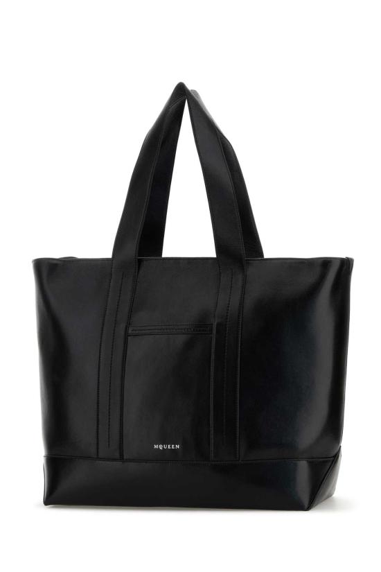25FW 알렉산더 맥퀸 토트백 8458991AAVL 1000 BLACK - ALEXANDER MCQUEEN