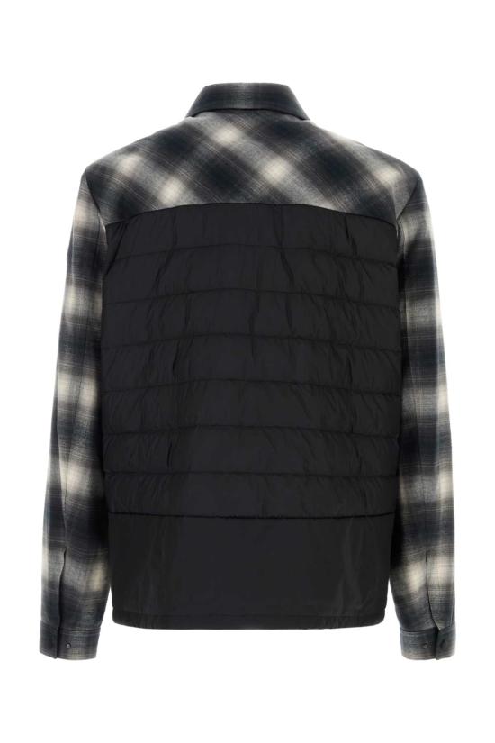 26FW 몽클레어 코르니셀로 체크 코튼 다운 셔츠 L20911A00095599R9 F90 GRAY - MONCLER