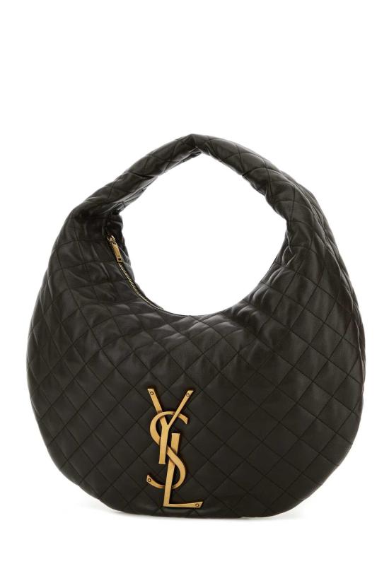 26FW 생로랑 이카 호보 퀼티드 나파 858160AAANG 3212 BLACK - SAINT LAURENT