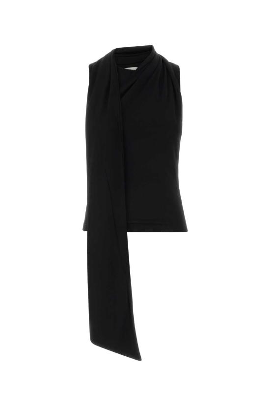 26SS 아미 저지 슬리브리스 라발리에르 탑 FTP827JE0223 001 BLACK