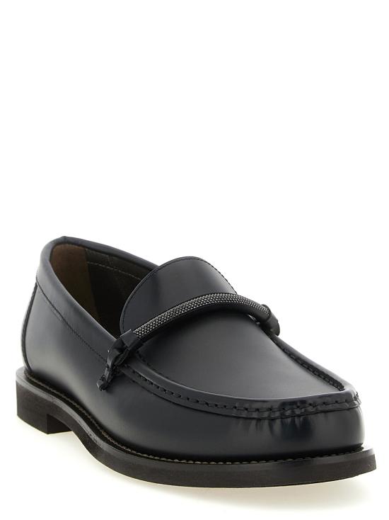 26FW 브루넬로 쿠치넬리 플랫 슈즈 BR336406BM BLACK - BRUNELLO CUCINELLI
