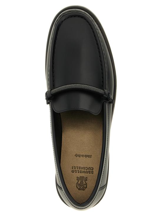 26FW 브루넬로 쿠치넬리 플랫 슈즈 BR336406BM BLACK - BRUNELLO CUCINELLI