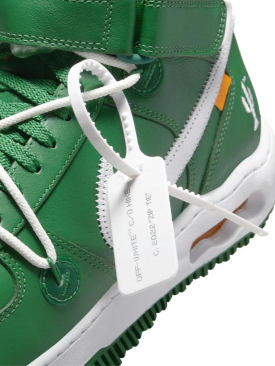 26SS 나이키 나이키 x 오프화이트 에어포스 1 미드 DR0500300 GREEN - NIKE