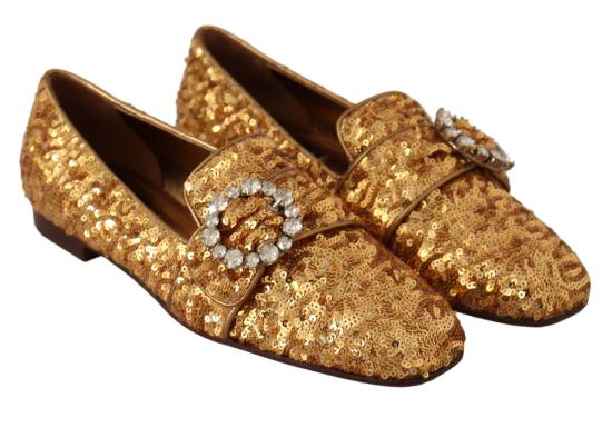  돌체앤가바나 플랫 슈즈 LA5112 GOLD - DOLCE & GABBANA