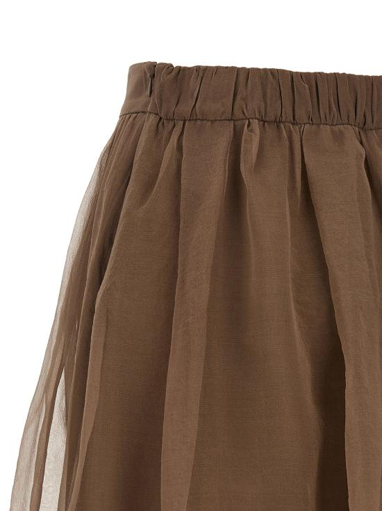 26FW 브루넬로 쿠치넬리 스커트 BR336758BM BROWN - BRUNELLO CUCINELLI