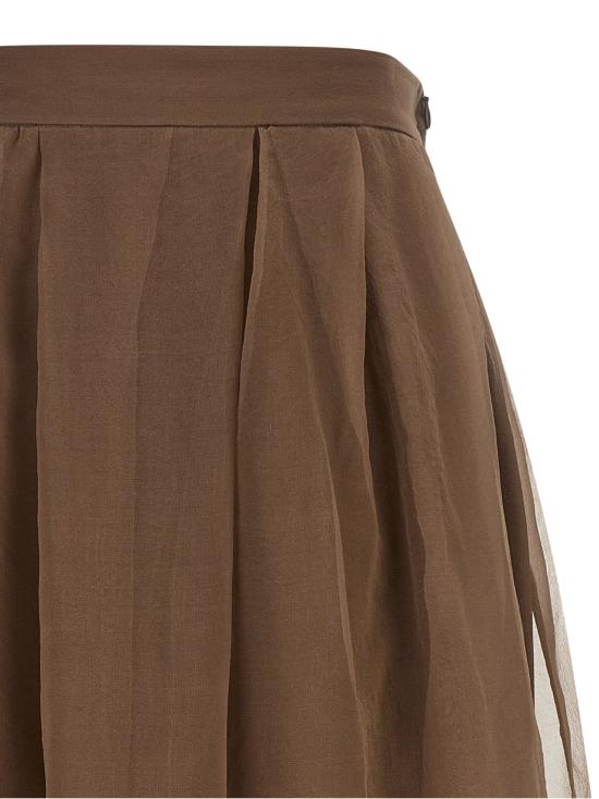 26FW 브루넬로 쿠치넬리 스커트 BR336758BM BROWN - BRUNELLO CUCINELLI