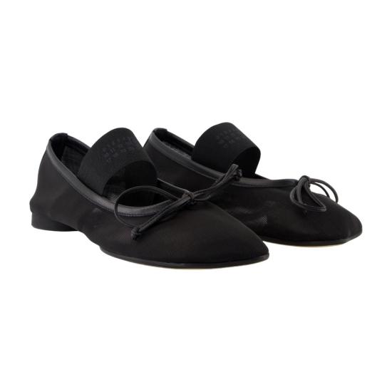 25FW MM6 메종마르지엘라 플랫 슈즈 CONFIG MMMS24009 BLACK - MM6 MAISON MARGIELA