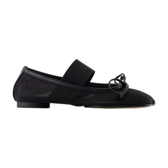 25FW MM6 메종마르지엘라 플랫 슈즈 CONFIG MMMS24009 BLACK