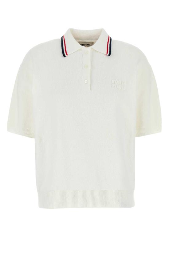 26SS 미우미우 탑 MMLB31SOOO17NR F0009 WHITE