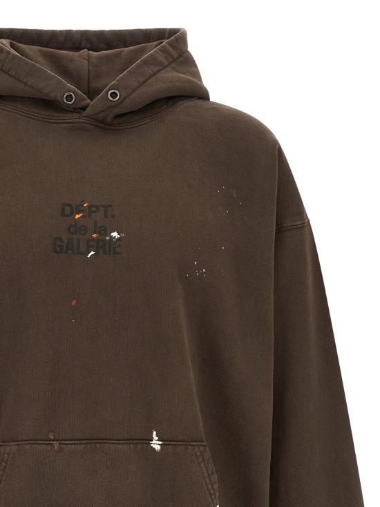 26SS 갤러리 디파트먼트 후드 티셔츠 GA334671BM BROWN - GALLERY DEPT