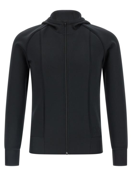 25FW 발렌티노 가라바니 후드 티셔츠 VA321726BM BLACK