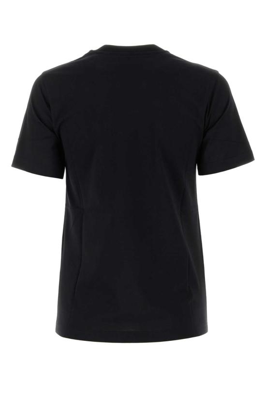 26SS 버버리 자수 오크 리프 크레스트 코튼 티셔츠 8069108 A1189 BLACK - BURBERRY