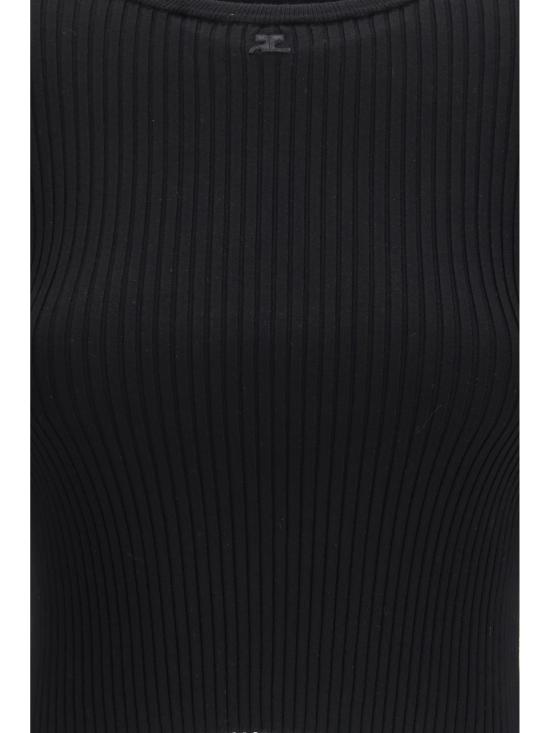 26SS 쿠레쥬 민소매 티셔츠 126MPU267FI0001 9999 BLACK - COURREGES