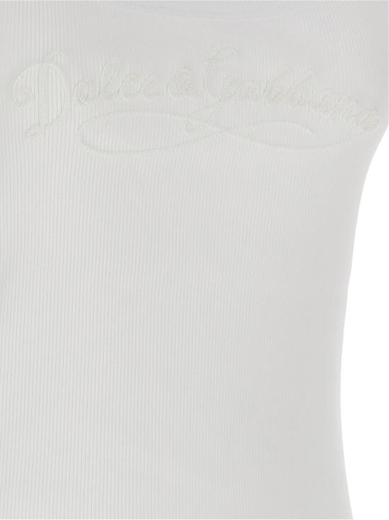 26SS 돌체앤가바나 민소매 티셔츠 DO329608BM WHITE - DOLCE & GABBANA