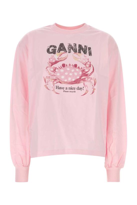 26FW 가니 긴팔 티셔츠 A1050242 868 PINK
