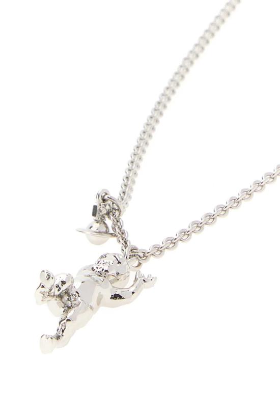  비비안웨스트우드 사티르 펜던트 목걸이 630203FS02P019 P019 SILVER - VIVIENNE WESTWOOD