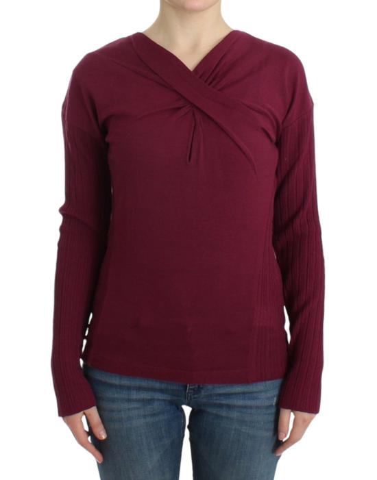  로베르토 카발리 스웨터 SIG11849 PURPLE