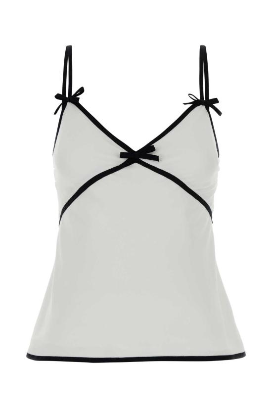 26FW 모스키노 민소매 티셔츠 A08025533 0001 WHITE