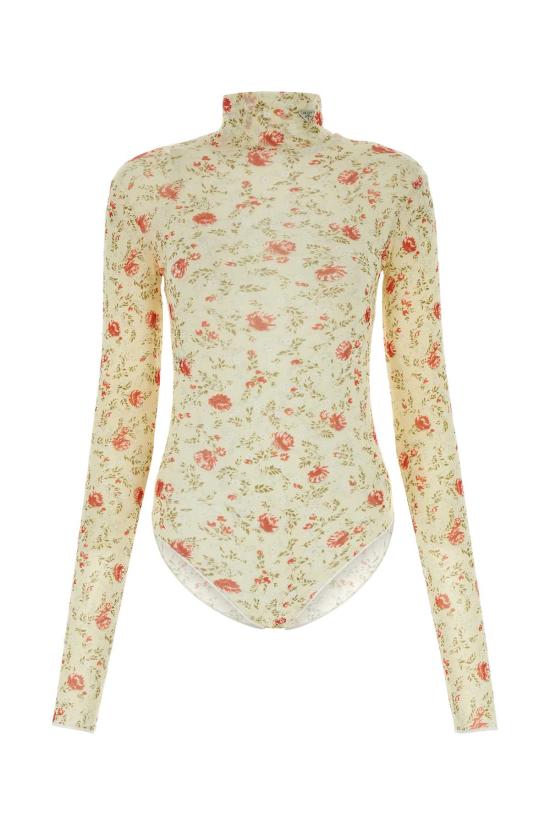  프라다 바디수트 티셔츠 32157SOOO14ZK F0011 BEIGE