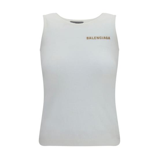 26FW 발렌시아가 민소매 티셔츠 BAA000JDT34659000BB WHITE