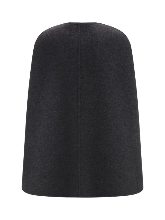 26SS 구찌 홀스빗 실크 울 케이프 852796ZAQW0 1179 GRAY - GUCCI