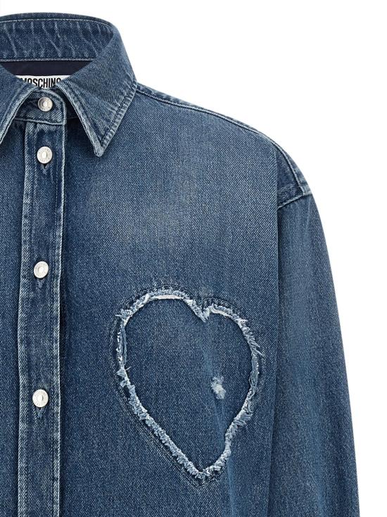 26SS 모스키노 셔츠 MO329286BM BLUE - MOSCHINO
