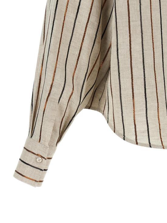 26SS 브루넬로 쿠치넬리 블라우스 BR338390BM BEIGE - BRUNELLO CUCINELLI