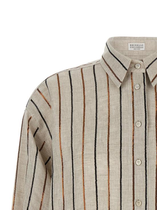 26SS 브루넬로 쿠치넬리 블라우스 BR338390BM BEIGE - BRUNELLO CUCINELLI