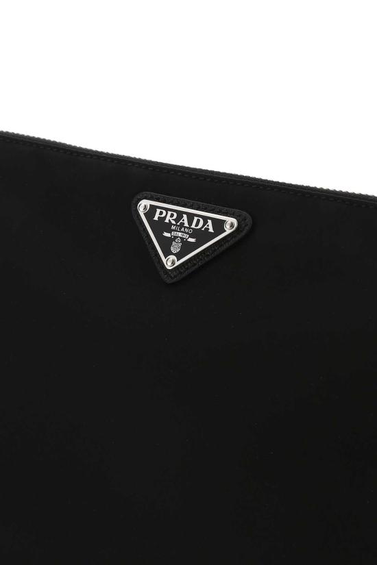  프라다 리나일론 앤 사피아노 레더 파우치 2NH0062DMH F0002 BLACK - PRADA