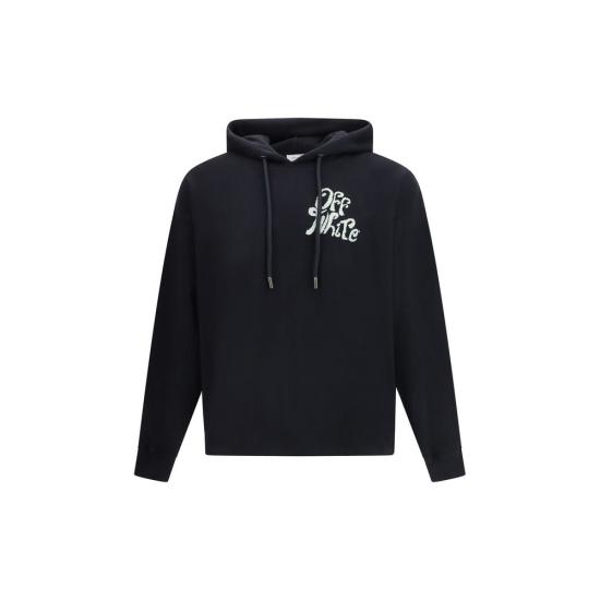 26SS 오프화이트 후드 티셔츠 OF44MBB12MS26F0090010001BB BLACK