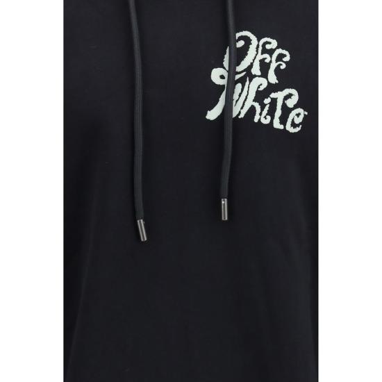 26SS 오프화이트 후드 티셔츠 OF44MBB12MS26F0090010001BB BLACK - OFF WHITE