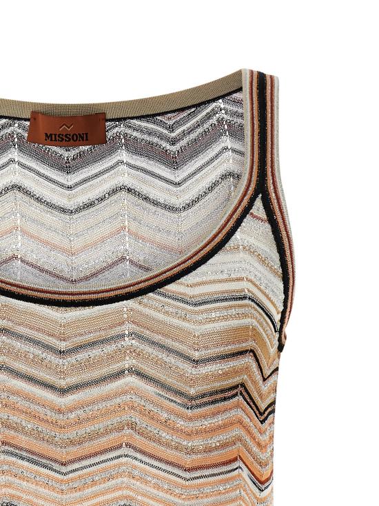 26SS 미소니 민소매 티셔츠 MI327915BM MULTICOLOR - MISSONI