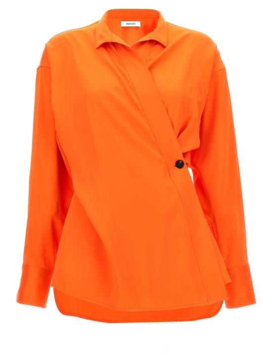  살바토레 페라가모 블라우스 FE278950BM ORANGE