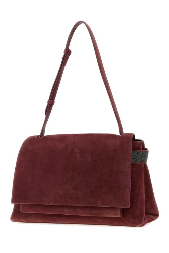 26FW 브루넬로 쿠치넬리 숄더백 MBDLB2816P C4187 BURGUNDY - BRUNELLO CUCINELLI