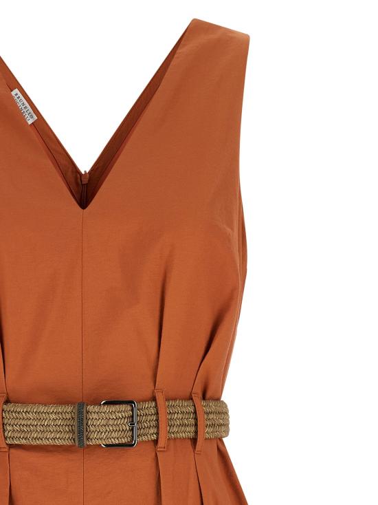 26SS 브루넬로 쿠치넬리 원피스 BR336287BM ORANGE - BRUNELLO CUCINELLI
