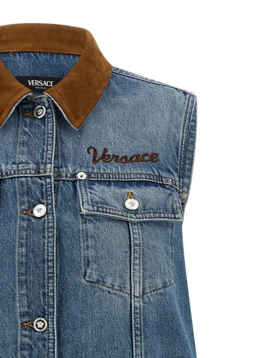 26SS 베르사체 원피스 VE328872BM BLUE - VERSACE